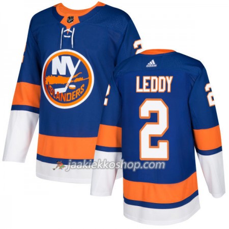 Miehille NHL New York Islanders Pelipaita Nick Leddy 2 Adidas 2017-2018 Royal Authentic
